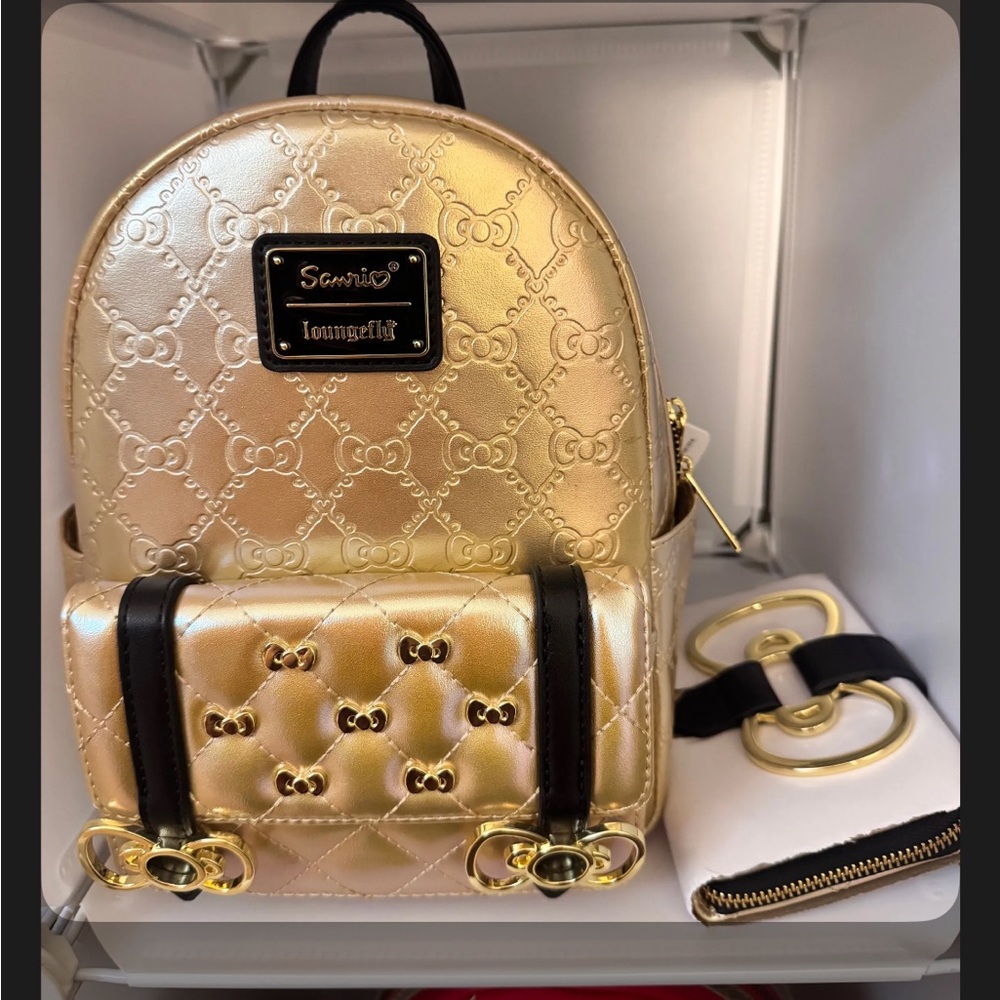 Loungefly Sanrio hello kitty anniversary backpack, wallet and Tote